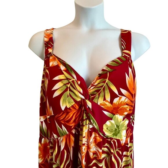 Jamie & Layla Plus Tropical Print Maxi Dress Size 1X NEW NWT - Picture 5 of 10
